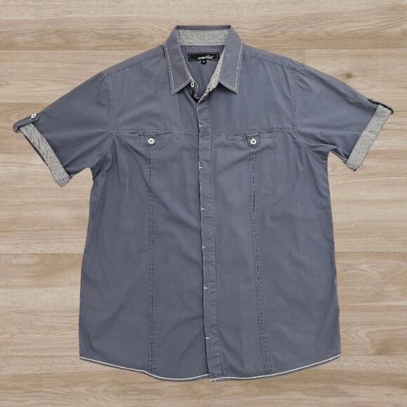 Coastal Brand Short Sleeve Button Down Shirt Medium - Picture 1 of 7